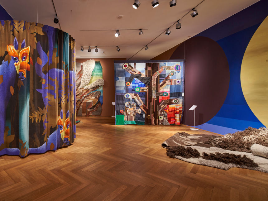 Logo Gib Stoff! Textile Bilder im Raum