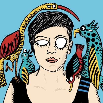 Live-Zeichnen: The Process of Illustrating I: Porträt schneiden